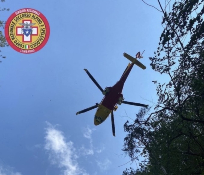 Cade con la mountain bike a Cima Breda, l’intervento del Cnsas