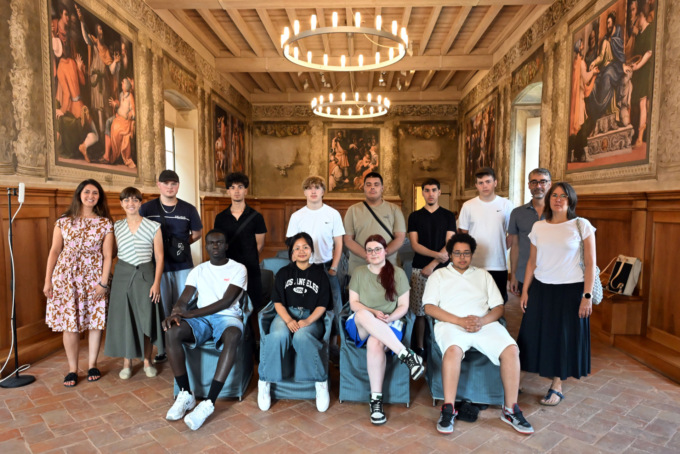 Giovani dell’associazione Werkhof e V. Darmstadt: l’incontro in Loggia con l’assessora Frattini