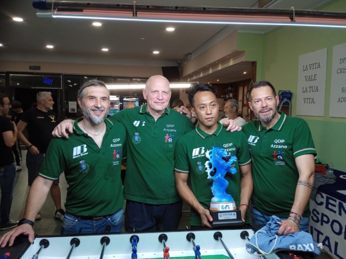 Sono azzanesi i campioni del calcio balilla