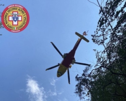 Bloccato su una parete rocciosa a Limone sul Garda: l’intervento del Cnsas