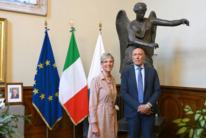 Brescia: la sindaca riceve in Loggia il nuovo presidente del Tribunale, Stefano Scati