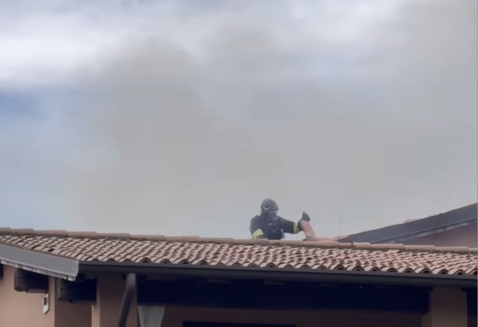 Fiamme nel B&B a Soiano: l’intervento dei Vigili del Fuoco