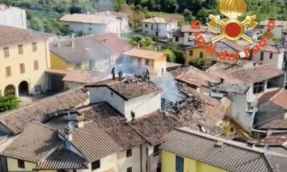 Incendio deposito a Serle: l’intervento dei Vigili del Fuoco