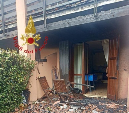 Incendio a Soiano del Lago: appartamenti inagibili