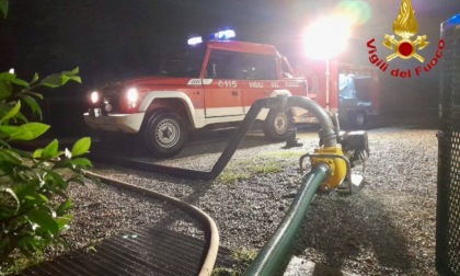 Intense precipitazioni in Lombardia: al lavoro anche i Vigili del Fuoco di Brescia