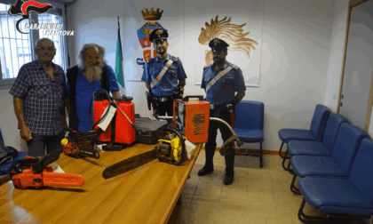 Motoseghe, decespugliatori, utensili da giardino rubati: i proprietari si sono fatti vivi, maltolto restituito