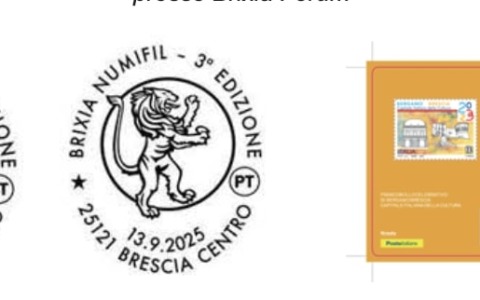 Brixia Numifil: Poste Italiane presente con due speciali annulli filatelici