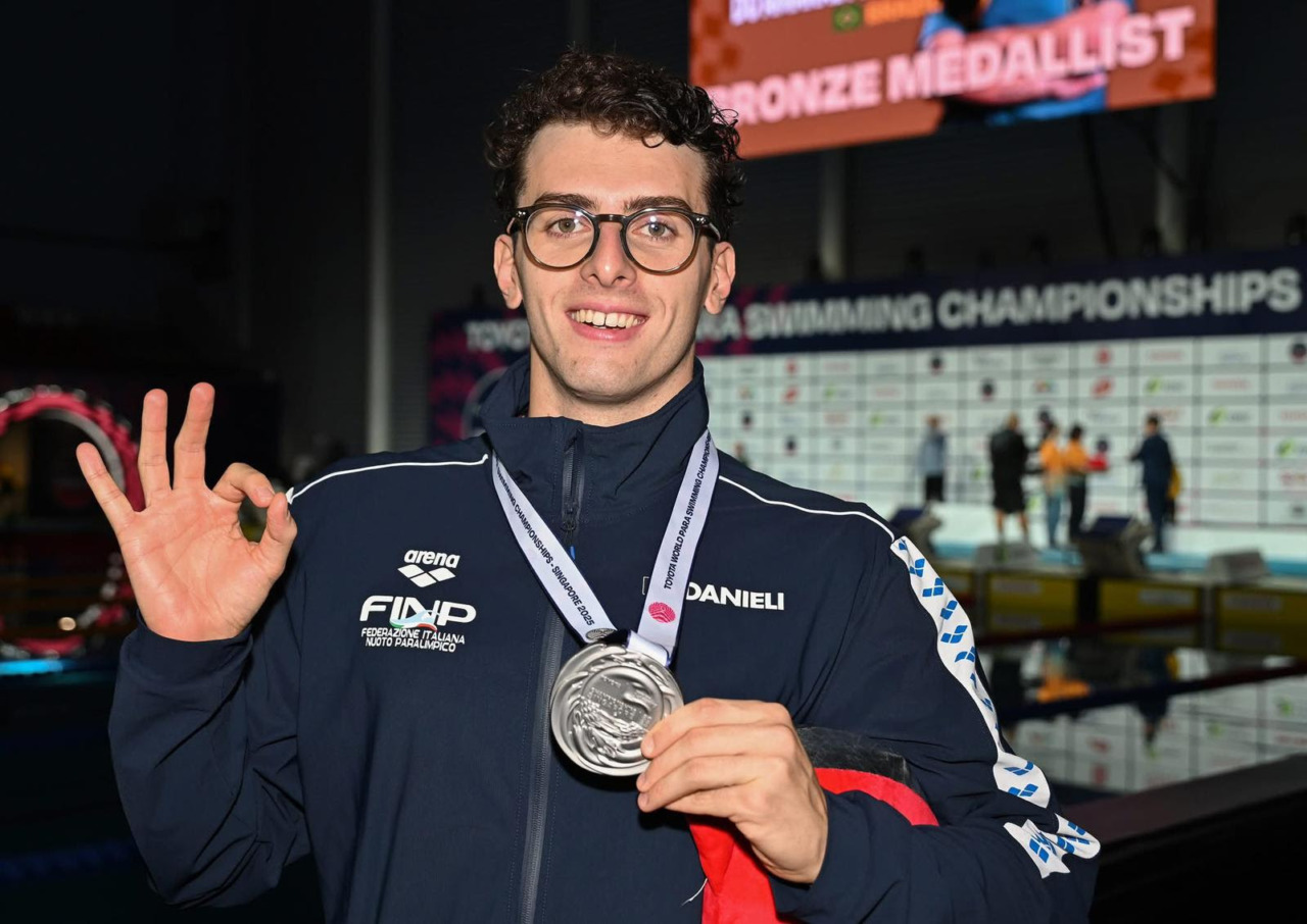 Federico Bicelli è vice campione del mondo nei 100 stile S7
