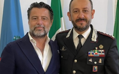 Il Comandante provinciale dei Carabinieri Fragalà si congeda: i saluti in Broletto