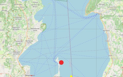Spettacoli pirotecnici sul lago di Garda