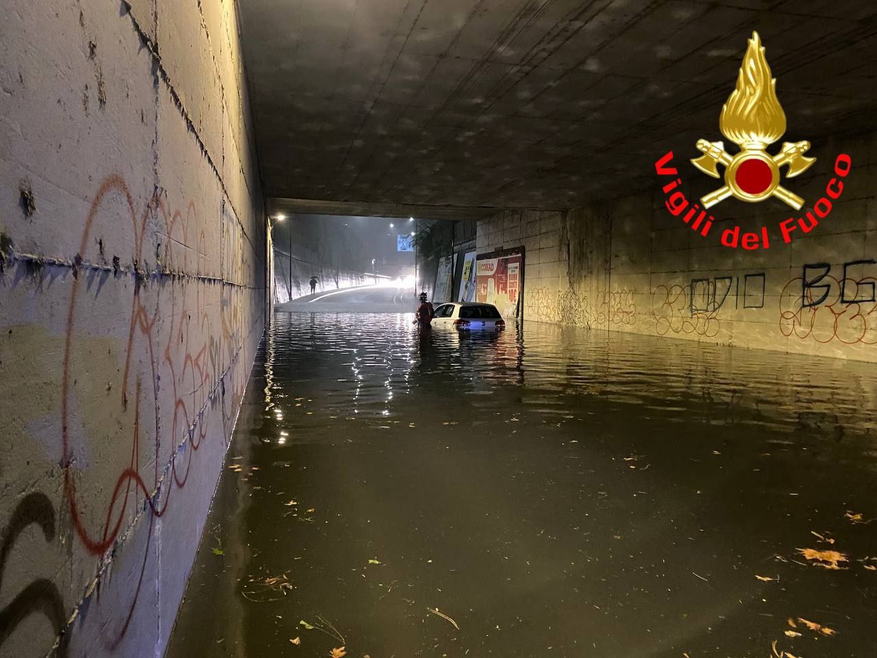 Maltempo nel Bresciano: circa cinquanta interventi dei Vigili del Fuoco