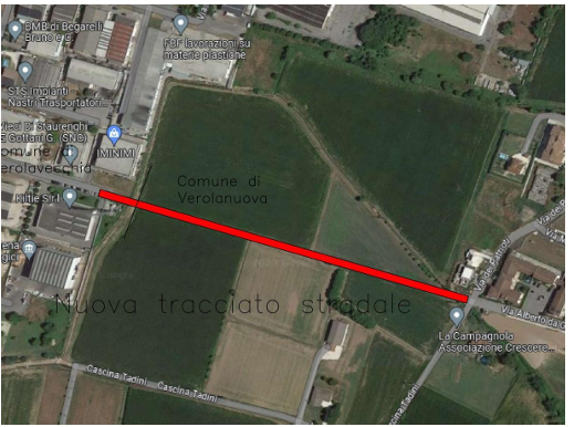 Una nuova strada per collegare le due Verole