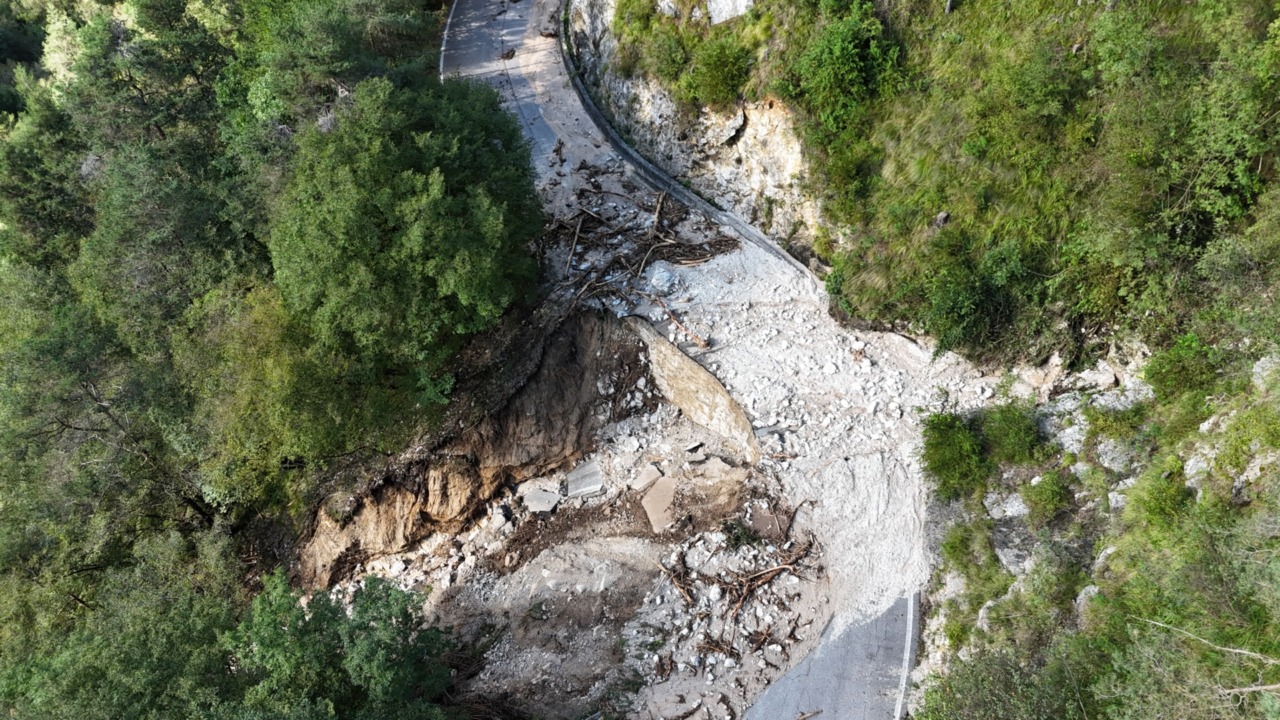 La Sp9 Gargnano- Valvestino-Magasa chiusa per lavori