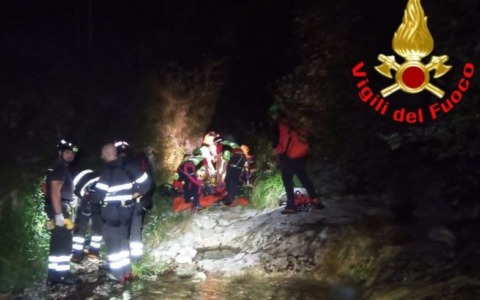Infortunio in montagna, ritrovato dopo nove ore