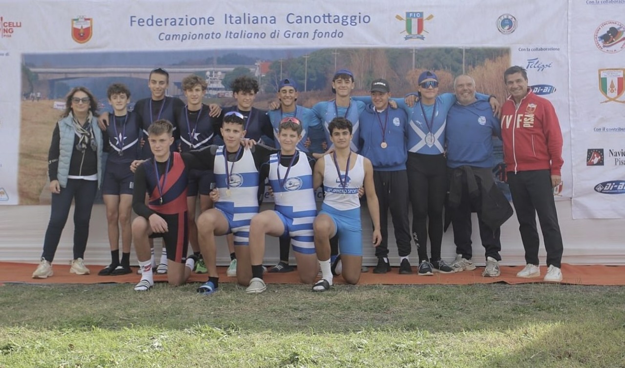 Campionati Italiani di Fondo a Pisa, un secondo e un sesto posto per la Società Canottieri Garda Salò
