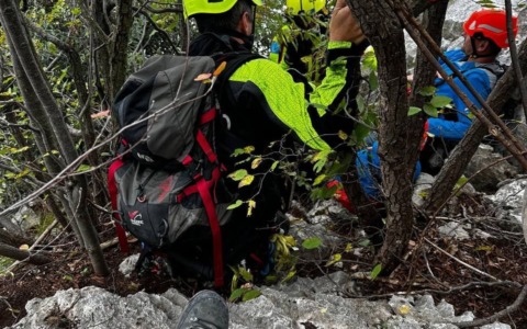 Famiglia bloccata sul monte Pizzocolo: l’intervento di recupero