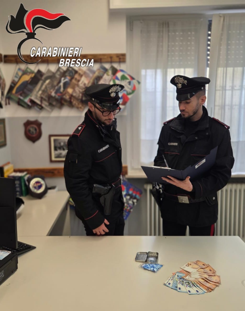 Spaccio di droga: in manette un 28enne a Cigole
