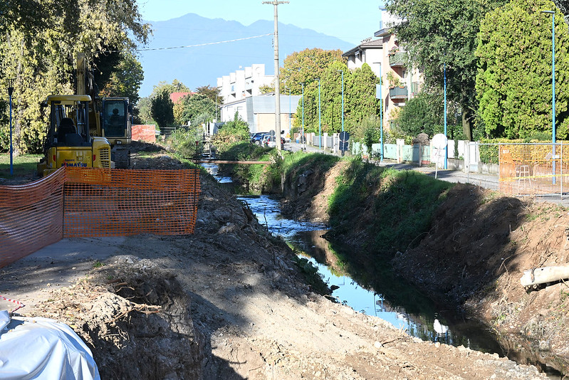 Torrente Garzetta di Fornaci: in corso lavori di manutenzione straordinaria