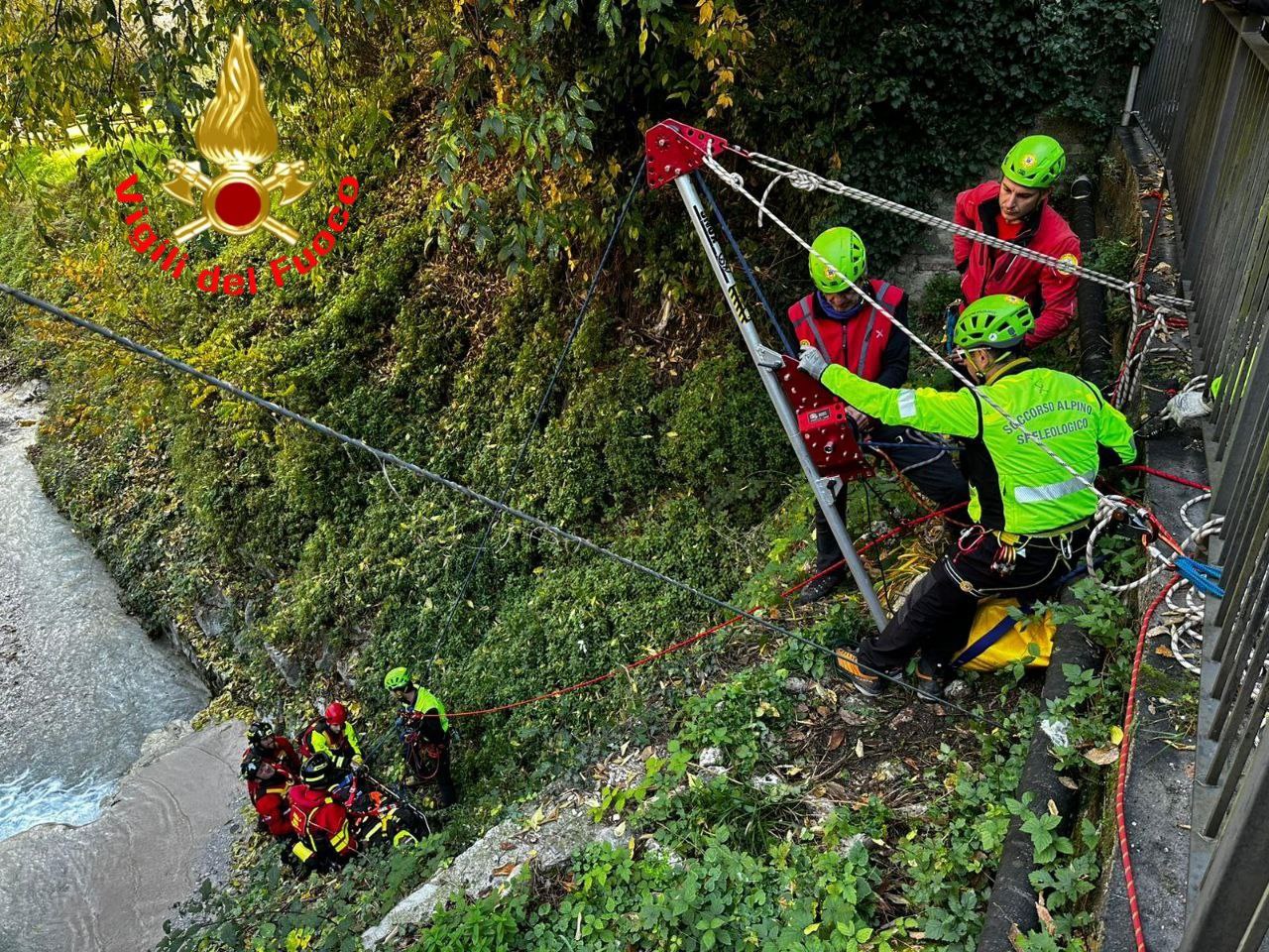 Cnsas e Vigili del Fuoco: esercitazione congiunta a Barbarano di Salò