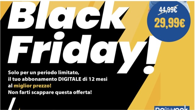 Promo Black Friday: abbonamento digitale a ChiariWeek, ManerbioWeek, MontichiariWeek con il 33% di sconto
