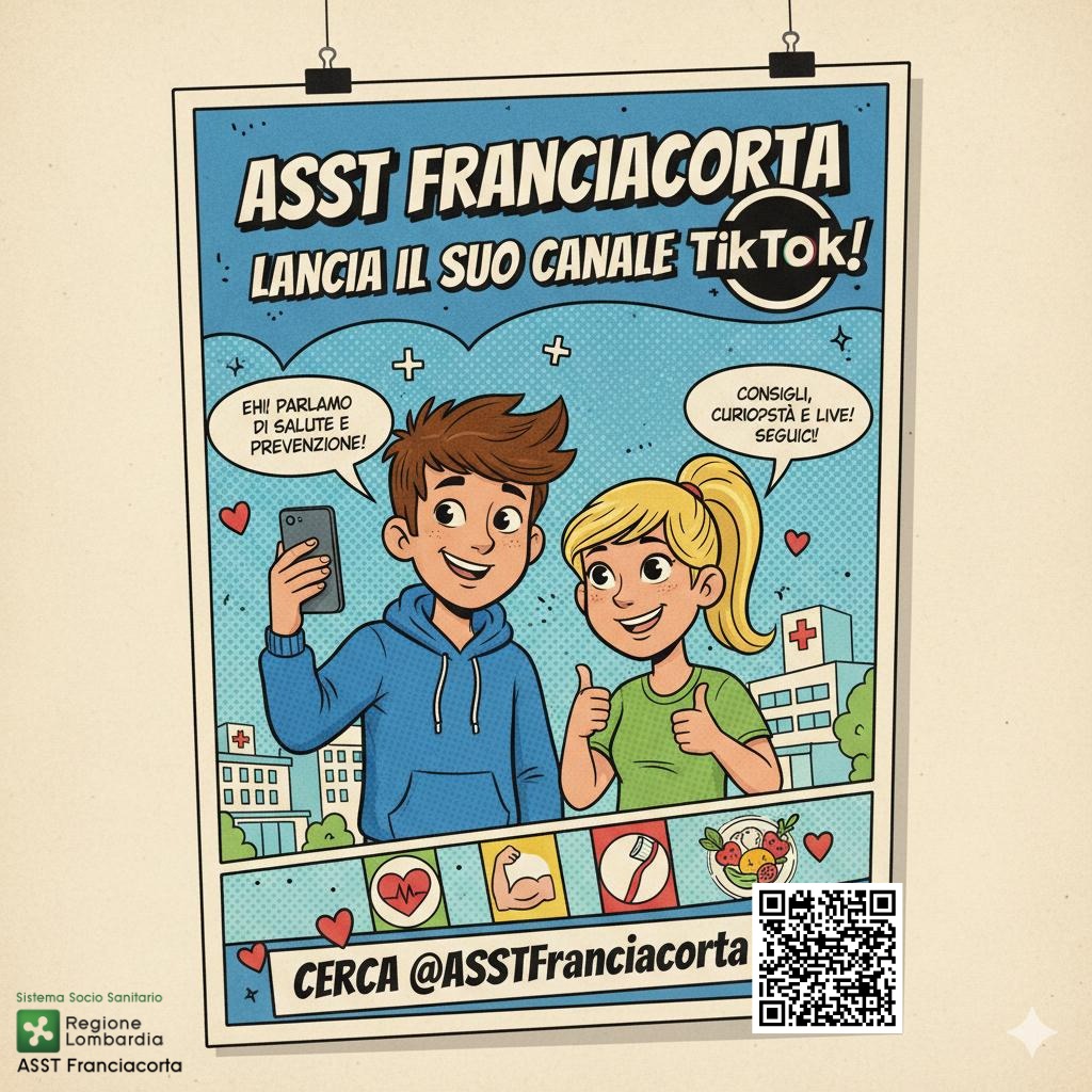 TikTok: apre ufficialmente il canale di Asst Franciacorta