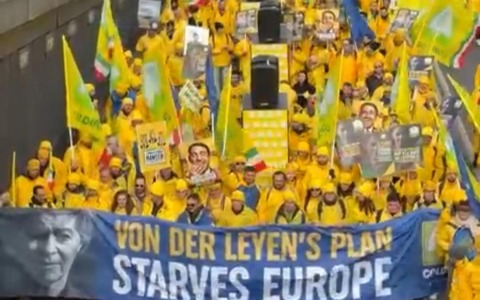 Coldiretti Brescia in piazza a Bruxelles: “Via i tecnocrati, Von Der Leyen uccide l’agricoltura”