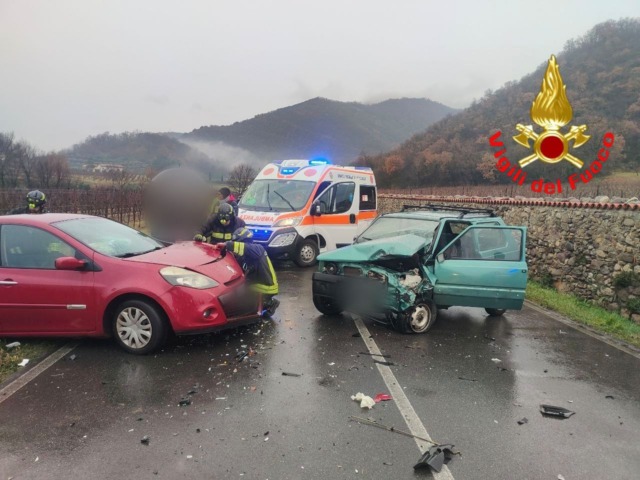 Scontro frontale a Provaglio d’Iseo: due persone coinvolte