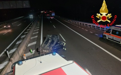 Tamponamento in A35 tra Flero e Poncarale: un’auto si è ribaltata