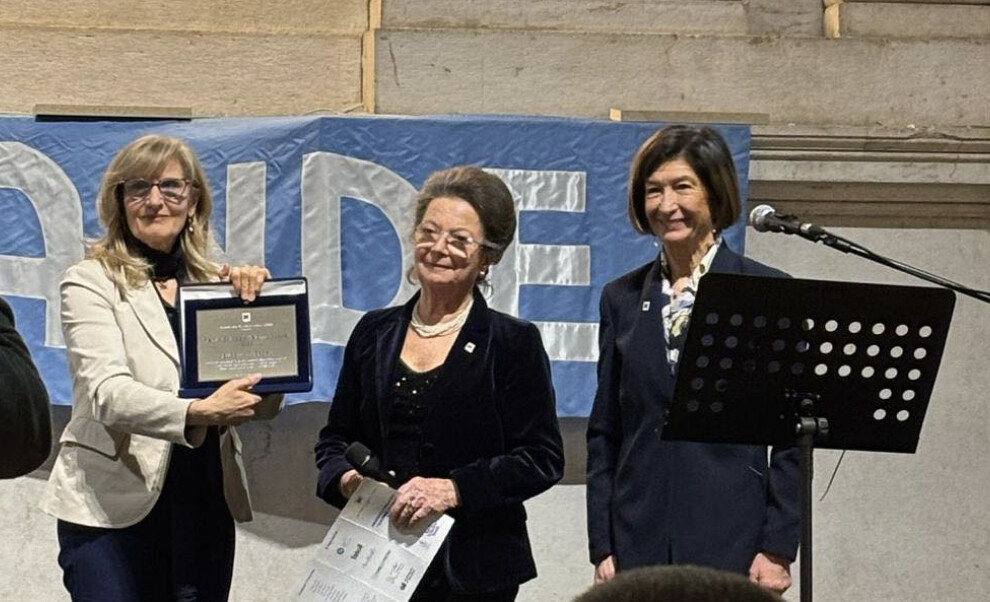 La Preside su Rai 1: Eugenia Carfora nel 2025 ricevette in Loggia il «Premio Coraggio Gianna Spada»