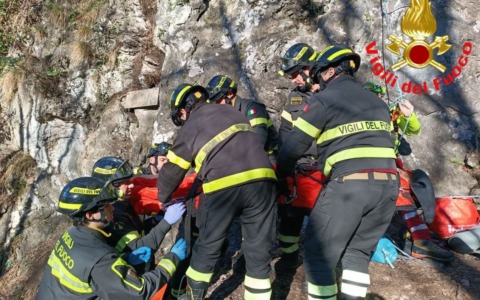 Scivola durante un’arrampica sportiva: interviene l’elisoccorso