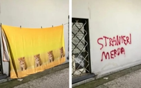 Chiari: una vergognosa scritta xenofoba davanti alla scuola