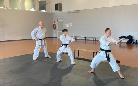 Garda Karate Team: Daniele Montanari e Rolando Gaido incontrano gli allievi del parakarate