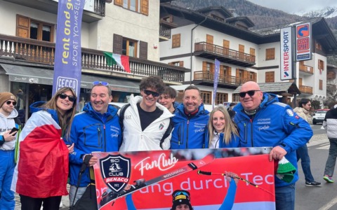 Giovanni Franzoni fuori dal podio in Super Gigante