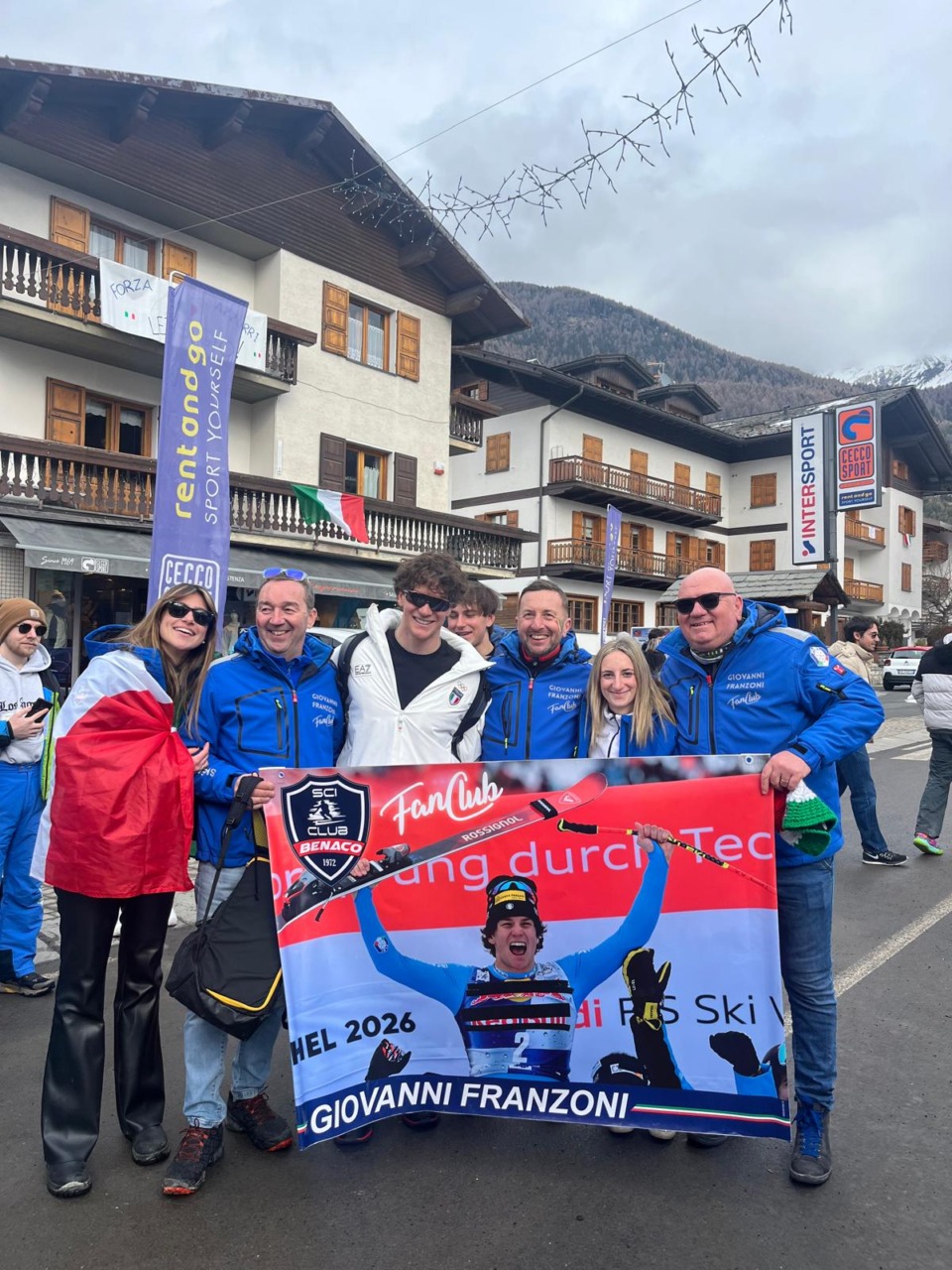 Giovanni Franzoni fuori dal podio in Super Gigante