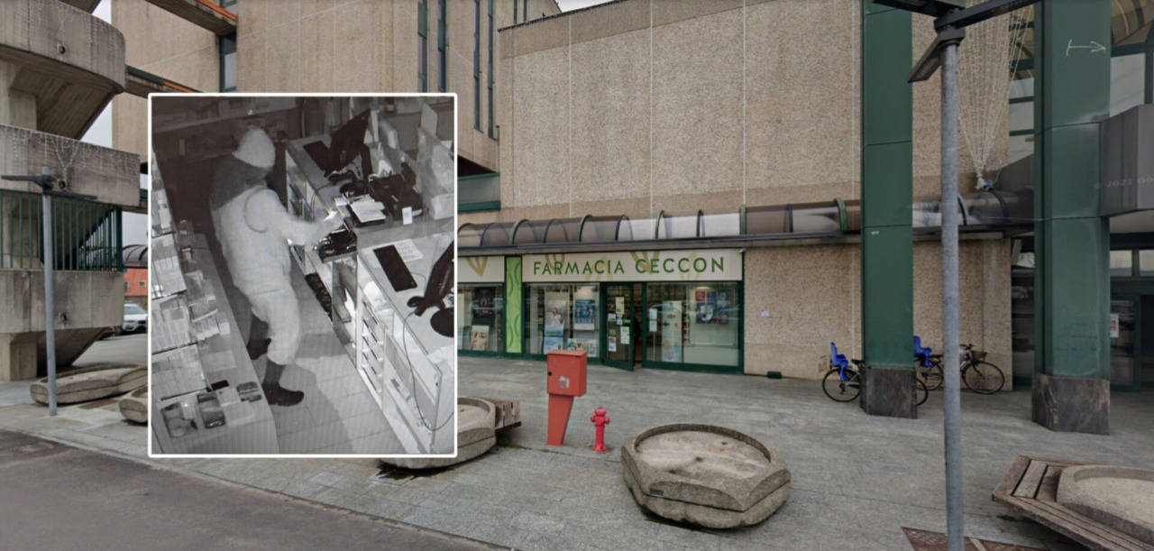 Ospitaletto, furto alla Farmacia Ceccon: ladri in fuga con oppiacei e il fondo cassa