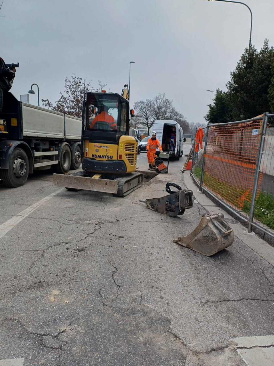 Brescia: perdita di gas, chiusa l’uscita della rotatoria tra via Flero e via Corsica
