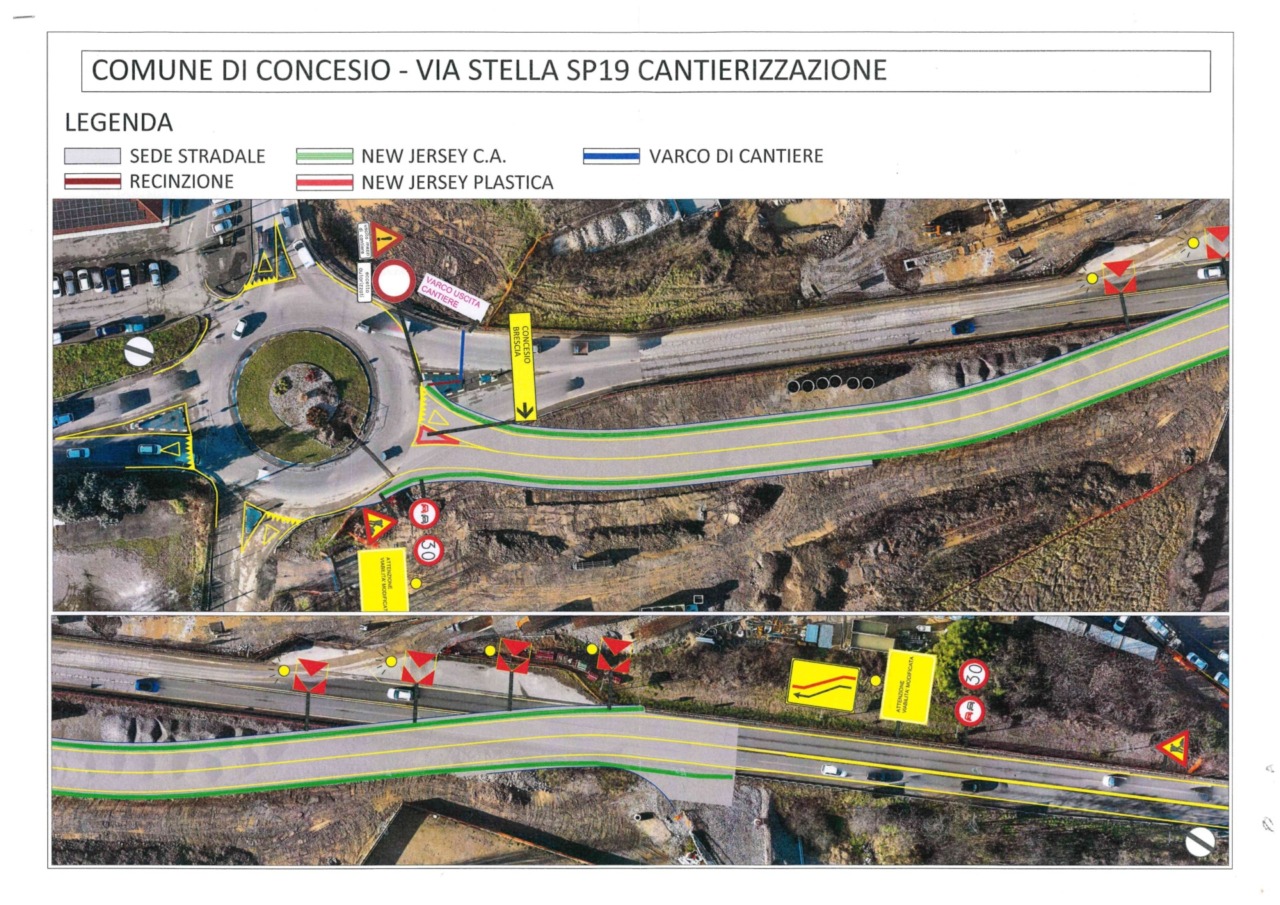 Sp19 a Concesio: circolazione deviata per interventi sull’autostrada A4-Val Trompia