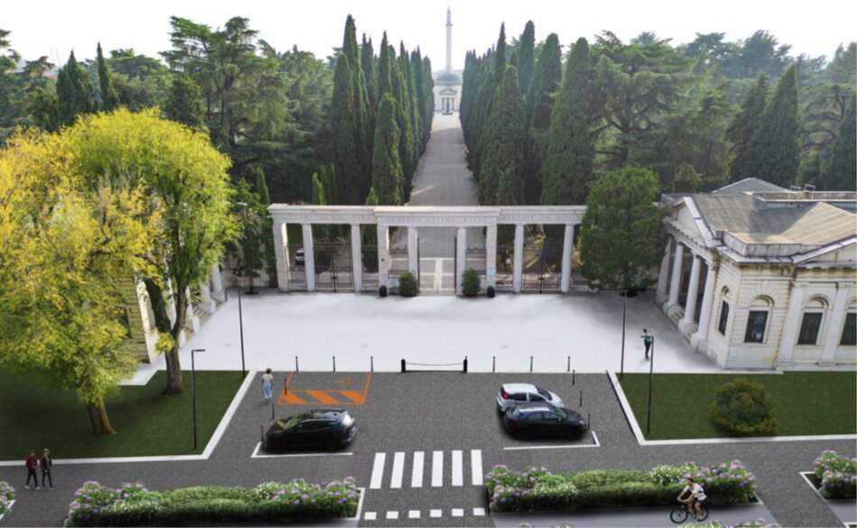 Via Milano: interventi in corso anche all’ingresso del cimitero Vantiniano