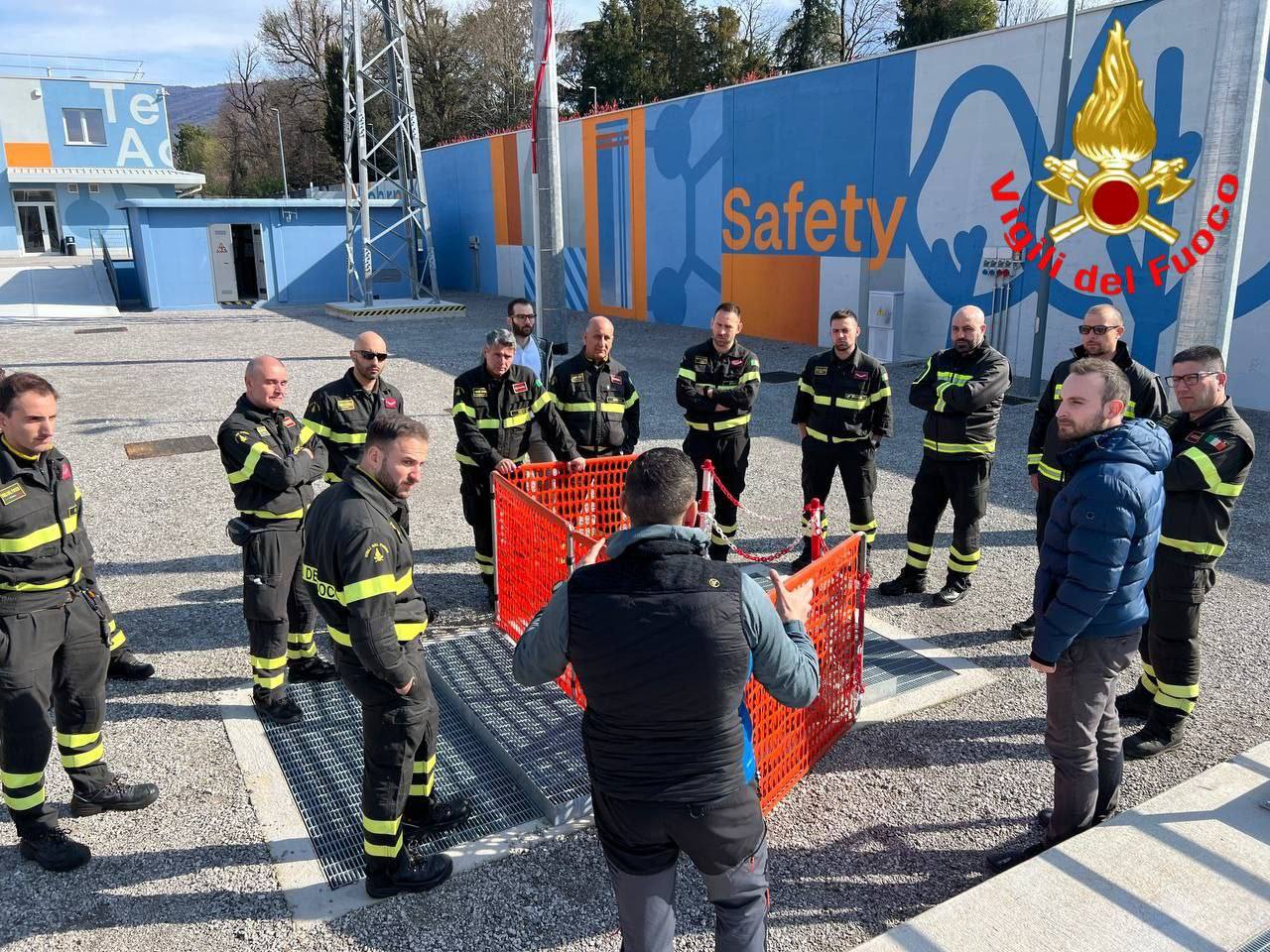 Vigili del Fuoco di Brescia: una due giorni formativa al centro di formazione e addestramento di Unareti