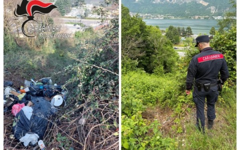 Abbandona i rifiuti in una scarpata:  65enne obbligato a bonificare la zona, dovrà pagare una multa da 4.500 euro