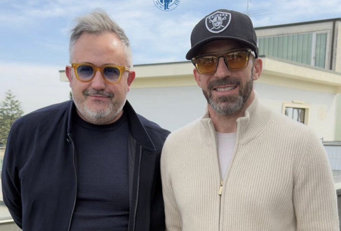 Alessandro Del Piero a Palazzolo sull’Oglio per veder giocare il figlio Tobias