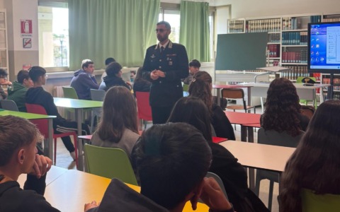 Cultura della legalità: i carabinieri incontrano gli studenti del Gonzaga