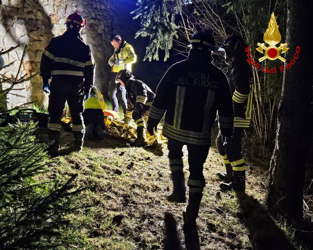 Infortunio a Temù, intervengono i Vigili del Fuoco