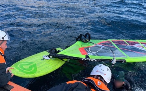 La Guardia Costiera salva cinque persone in balia del lago agitato e del forte vento