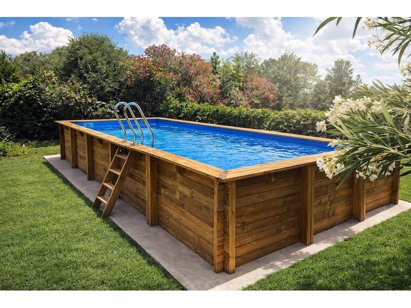Piscine di legno fuori terra: misure, geometrie e inserimento nel giardino