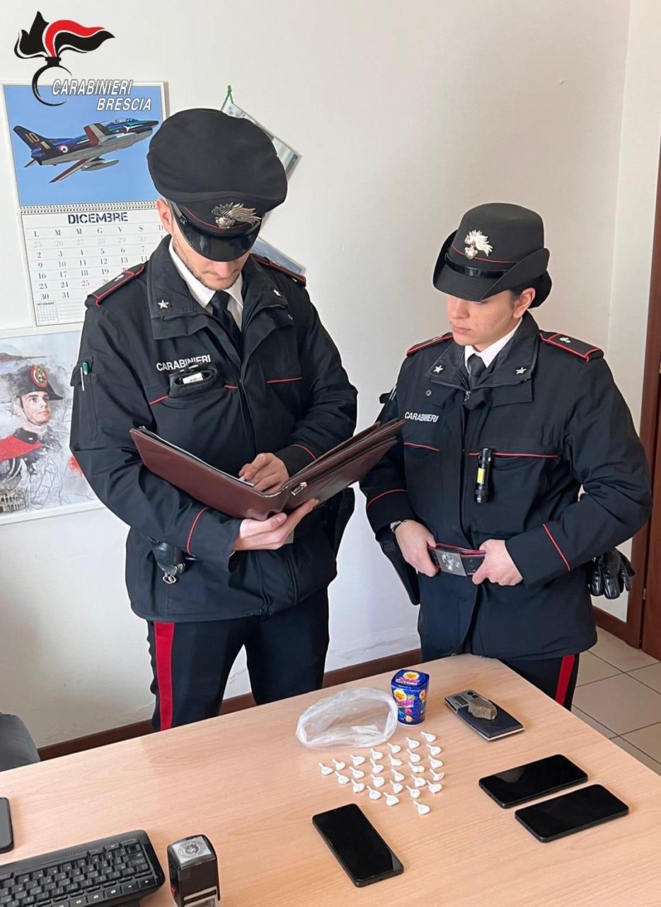 Quinzano d’Oglio: in manette un 23enne per spaccio