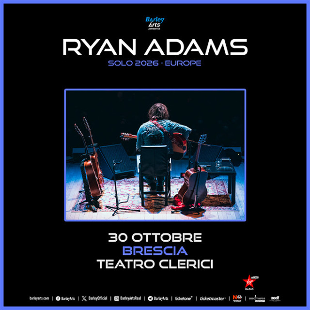 Ryan Adams torna in Italia con il Solo Tour: appuntamento al Clerici di Brescia