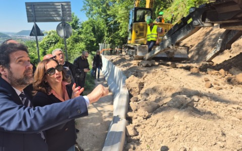 Frana a Villanuova sul Clisi: i lavori termineranno il 21 maggio, il sopralluogo dell’assessore Maione