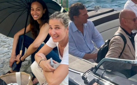 Monte Isola da Oscar:  Zoe Saldana e Matthew Mc Conaughey sul set