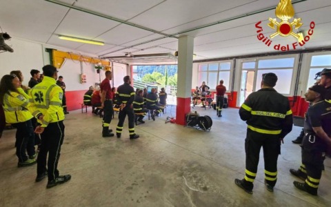 Vezza d’Oglio: esercitazione congiunta Vigili del Fuoco e Soccorso Alpino Gdf per la ricerca di persone scomparse